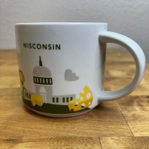 Starbucks Other - Starbucks You Are Here Collection YAH Mug Wisconsin State 14oz Retired Cheese